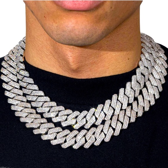 zotic new york Other - ZOTIC New York 20MM MIAMI PRONG CHAIN - WHITE GOLD 18”